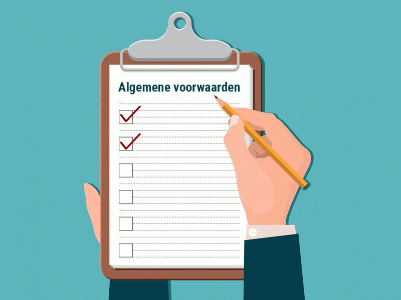 checklist van algemene voorwaarden