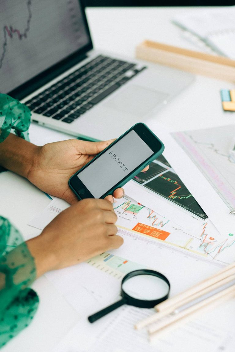 CRM statestieken systeem op de telefoon