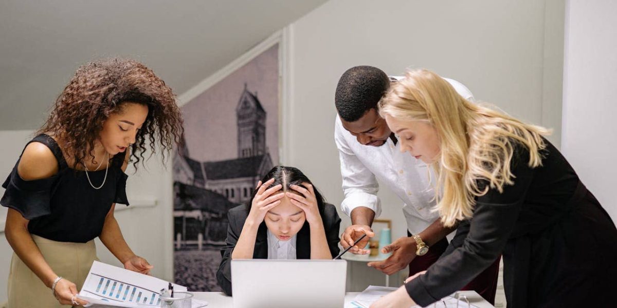 personeel in de stress op het werk